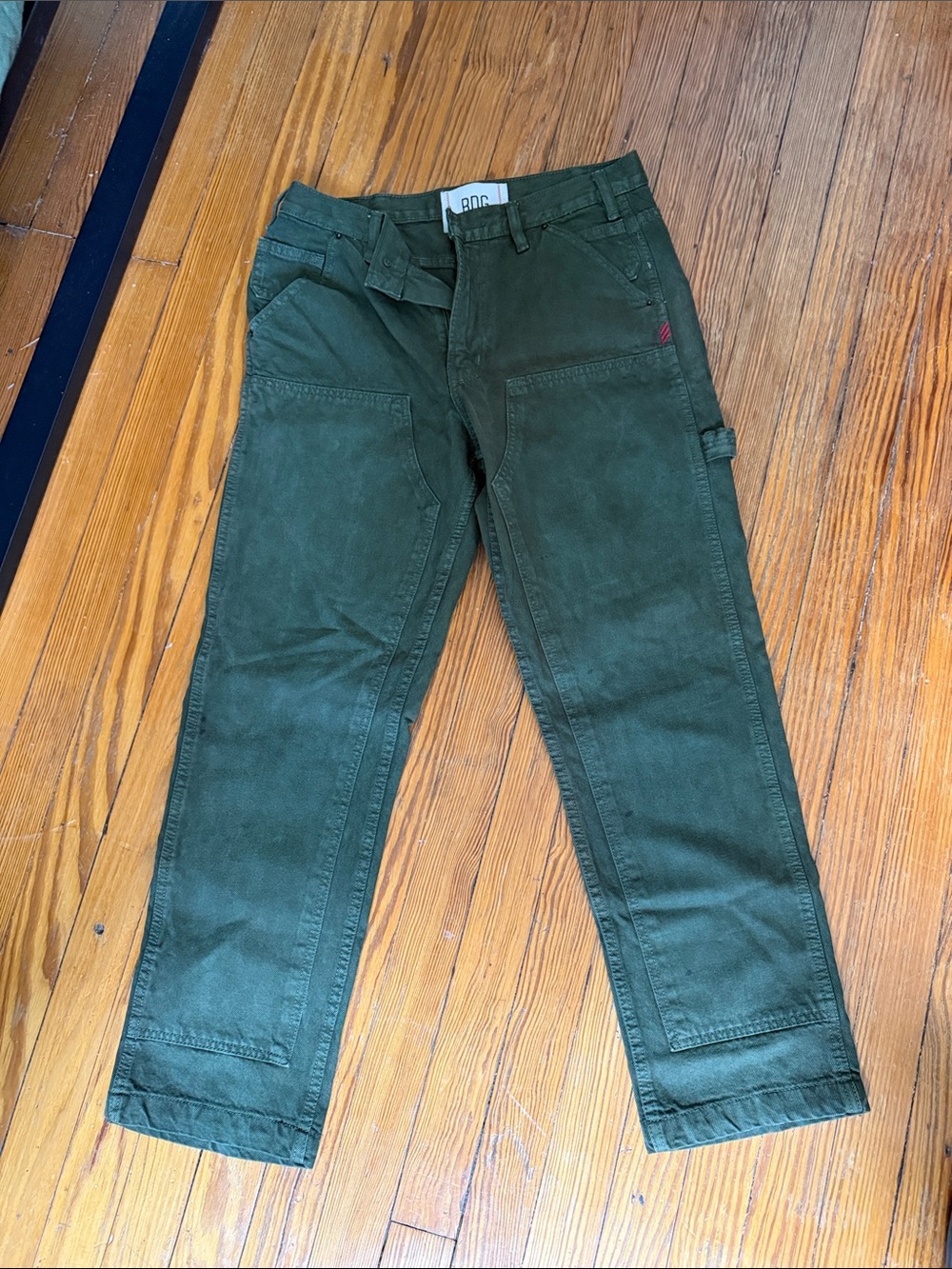 BDG Olive Green Cargo Pants with Utility Pockets